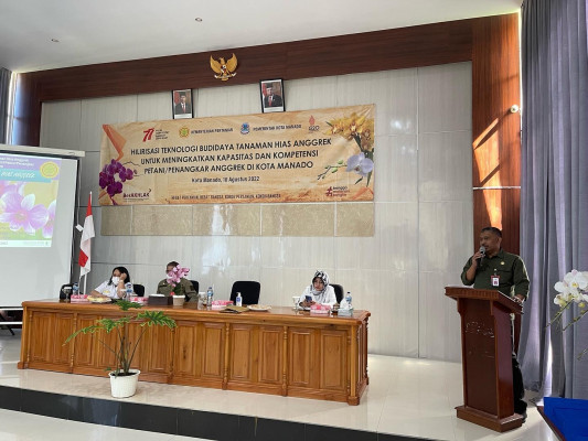 Sulawesi Utara Potensi Pengembangan Tanaman Hias Anggrek BPTP Sulut dan Balithi laksanakan BIMTEK