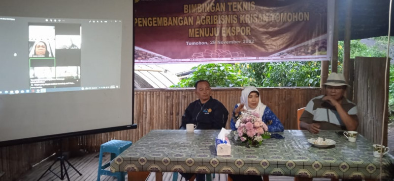 Tomohon- 29 November 2022. BPTP Sulut melaksanakan Pra Bimtek pengembangan agribisnis krisan. 