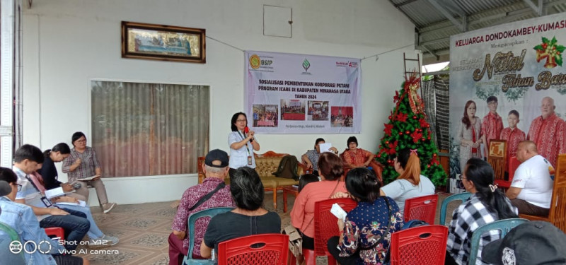  Tim ICARE BSIP Sulawesi Utara (Sulut) melakukan  Sosialisasi Pembentukan Korporasi di 3 Kecamatan yang ada di Kabupaten Minahasa Utara